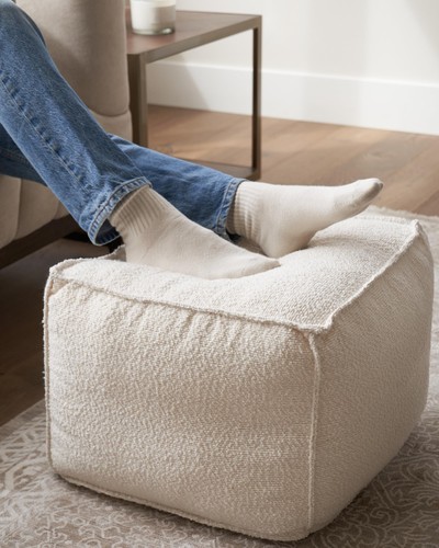Beautiful boucle pouf - beautiful,