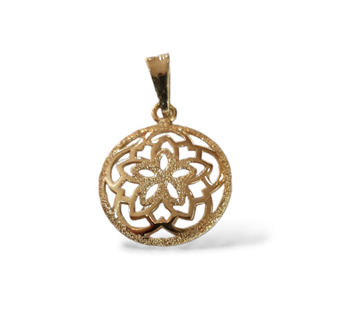 Pendentif cercle avec - cercle, fleur