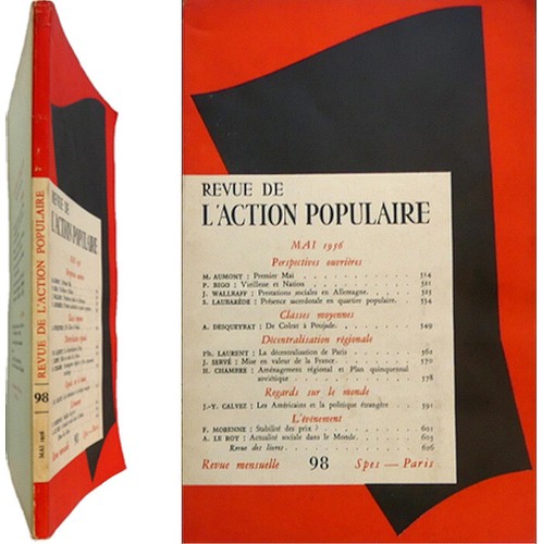 Revue action populaire 1956 - revue,