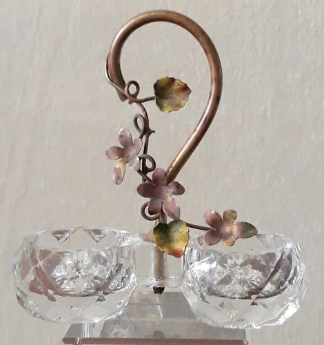 Ancienne salière cristal - salière,