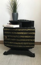 table de chevet art déco,relooke avec une peinture minérale à la craie,sans COV