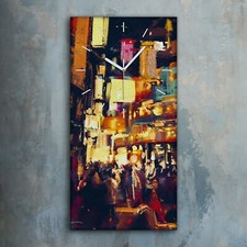 Horloge décorative sur - , toile