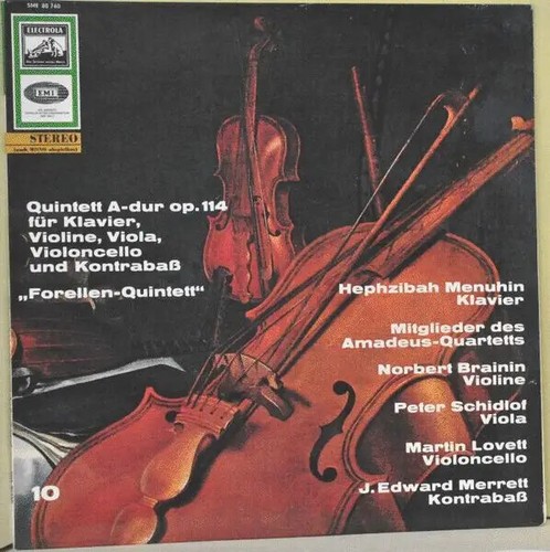 Schubert quintette en - lp,