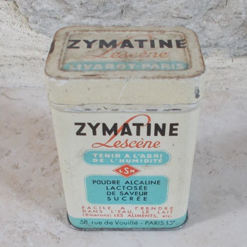 Ancienne boite tôle zymatine - ancienne,