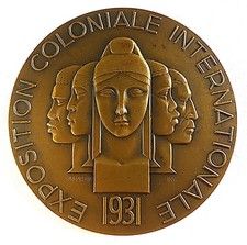 Medaille exposition coloniale - medaille,
