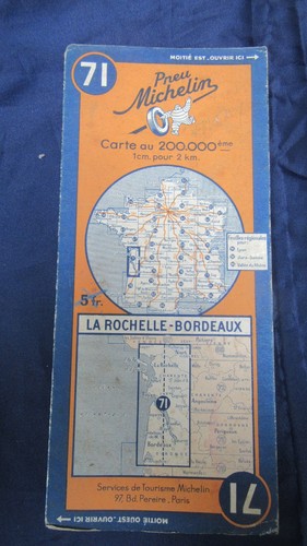 Ancienne carte michelin - ancienne,