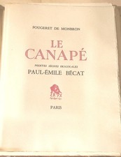 Le Canapé, Fougeret De Monlron, Curiosa ,pointes Seches De Paul Émile Becat