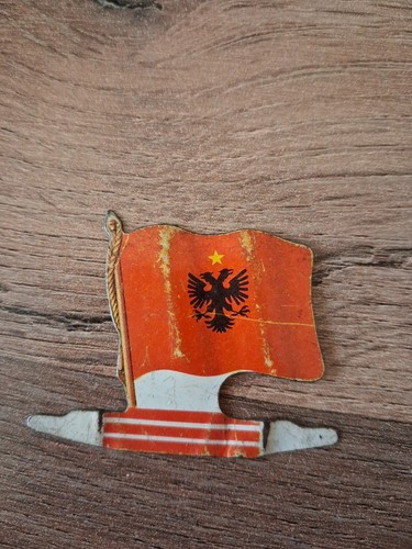 Plaque metal drapeau - metal,