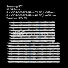 KIT 16 BARRES DE RUBAN LED SAMSUNG TV BN96-38479A BN96-38480A V5DR-500 UA50JS