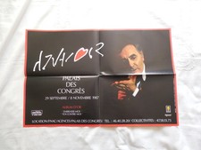 AFFICHE AZNAVOUR DE 1987