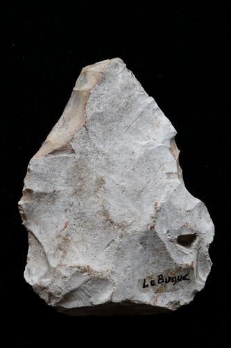 Mousterian hand axe - mousterian, white