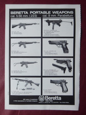 6/1981 PUB BERETTA AR 70 SC 70 ASSAULT RIFLE PISTOL PM 12S 92S 93R ORIGINAL AD