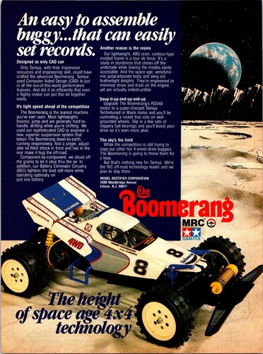 Mrc tamiya boomerang 4x4 rc - boomerang,