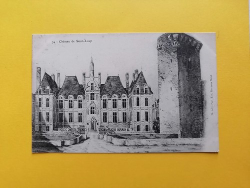 Cpa dessin baugier - a., chÂteau