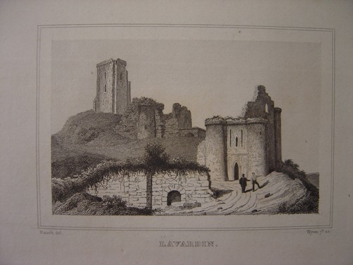 Gravure lavardin vers 1840 - gravure,