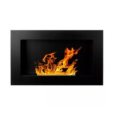 Cheminée à bioéthanol murale à suspendre 65×40 cm Brûleur à Feu Eco