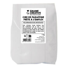 Cire de paraffine - Pour fabriquer des bougies - Prête à l'emploi - Sachet 1kg
