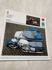 IJ 350 Jupiter modèle K 1973 side-car carte moto de collection Atlas Russie