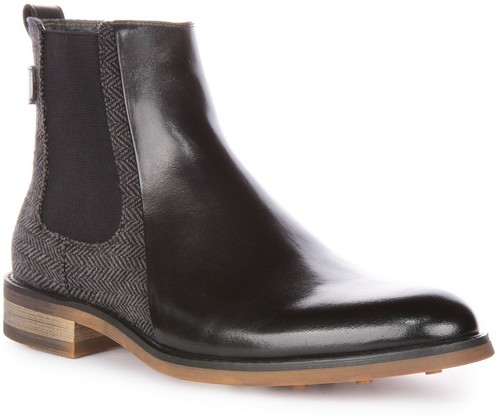 Botte cuir talon en - cuir,