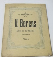 École de la vélocité op.61 cah. 1 piano | Berens H | Mauvais état