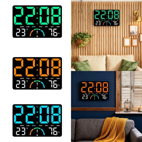 Horloge murale led grand - murale,