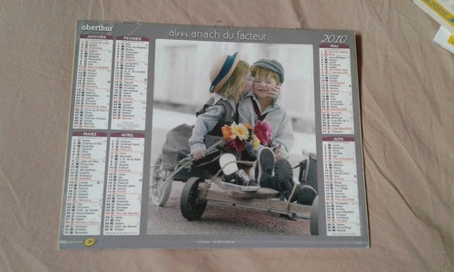 Calendrier almanach facteur - calendrier,