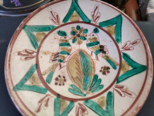 rare poterie roumaine signer Colibaba / Céramique Polychrome Décor Zoomorphe