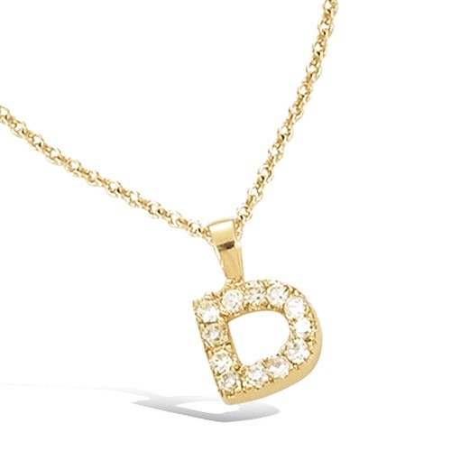 Collier pendentif alphabet - collier, "pendentif