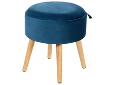 Tabouret en Velours Bois