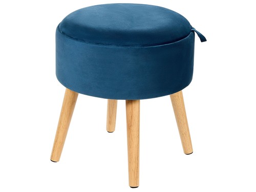 Tabouret velours bois - tabouret, en