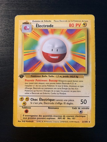Carte pokémon electrode - carte,
