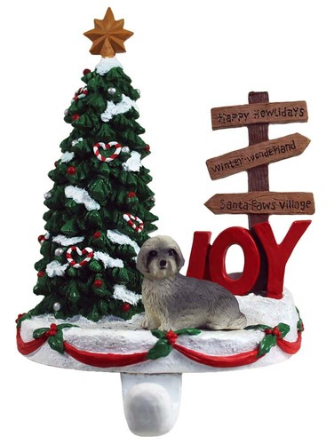 Porte stocking lhasa apso gris - porte-stocking,
