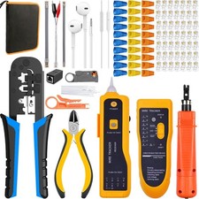 RJ45 Pince à Sertir de Testeur de Network Réseau Câble Kits d'Outil de Répara...