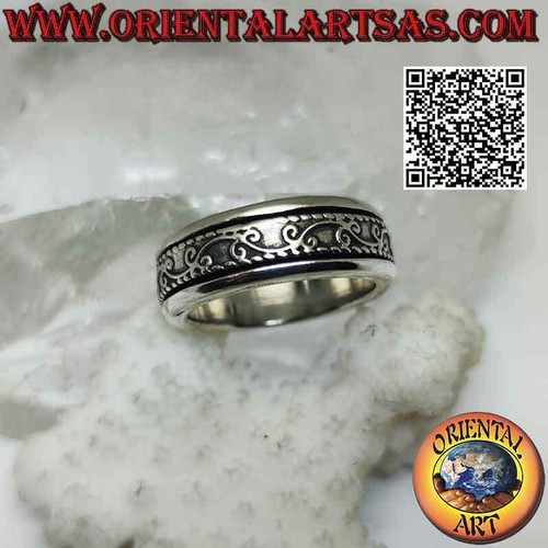 Bague argent 925 - en, bande