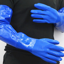 1 Paire Hommes Anti-huile Long Gants Travail Étanche Industriel Cuisine Boucher