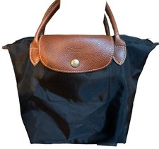 Sac À Main Tissus Pliage  Longchamp Noir