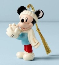 Disney Lenox 2022 Mickey Mouse Neige Jeux Noël Ornement #893707