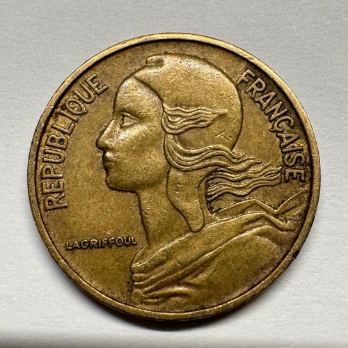 1966 france centimes coin - 5,