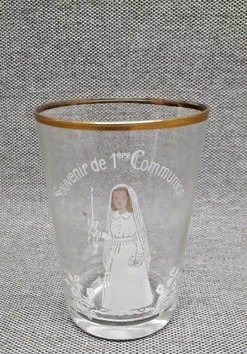 Ancien verre souvenir 1 - verre, de