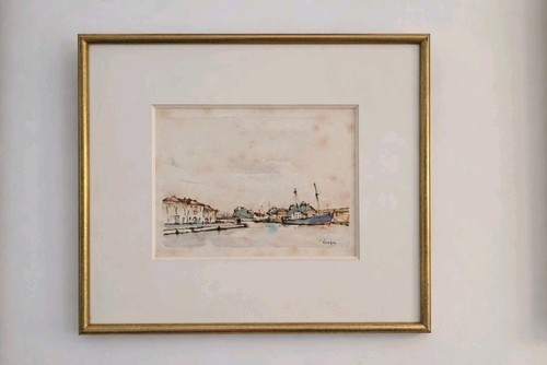 “Aquarelle ancienne marine