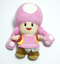 SUPER MARIO PELUCHE OFFICIELLE NINTENDO 2015 CHAMPIGNON TOAD FILLE ROSE 22 CM