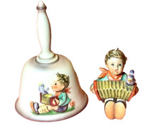 Ensemble cloche à main Goebel Hummel Boy excellent état