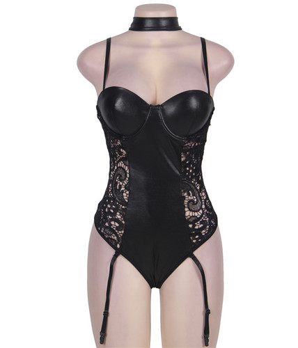 Body matière noir - noir, simili