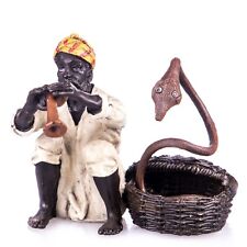 Sculpture bronze coloré d'un