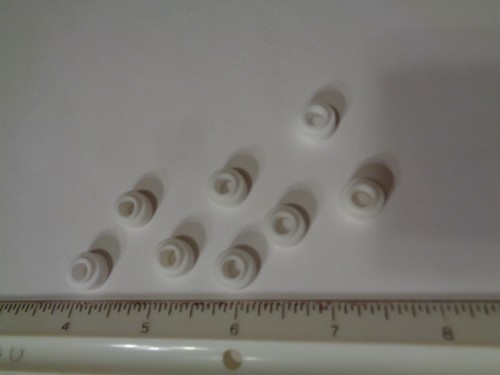 Eight male insulators - #10,