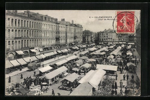 Cpa valenciennes jour de - jour,