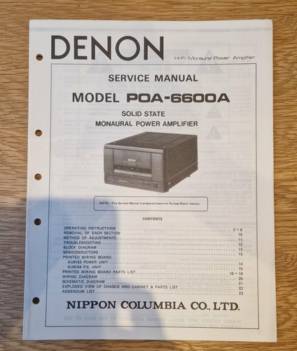 Denon poa 6600a original - denon, poa-6600a