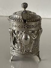 Moutardier à décor d'anges en Argent Massif Poinçon Minerve