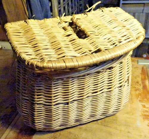 Panier pêche ancien en - pêche,