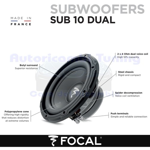 Focal sub10 dual subwoofer - subwoofer, de